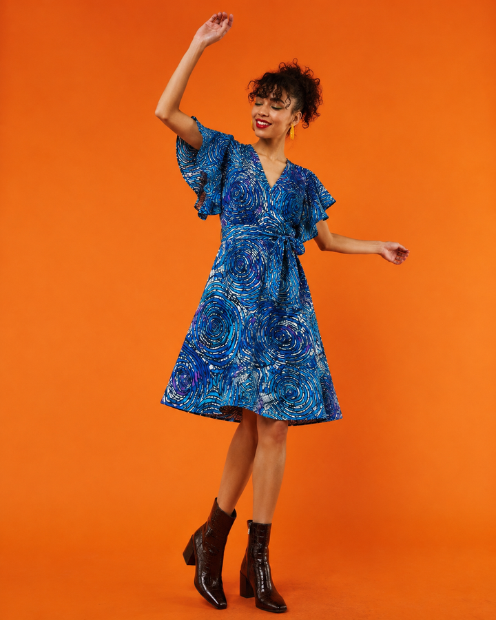 Vestido corto envolvente Iganga