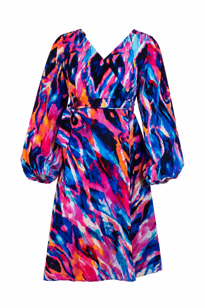 Vestido envolvente corto Muyenga