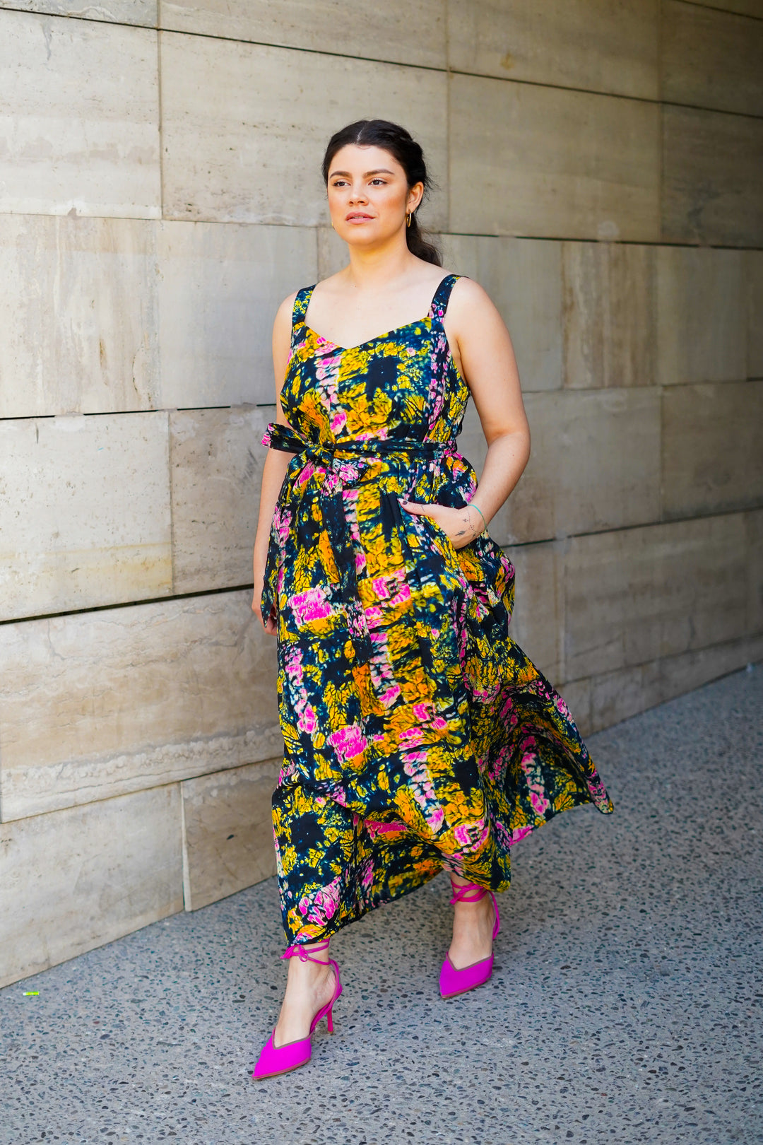 Vestido largo tiritas Masaka