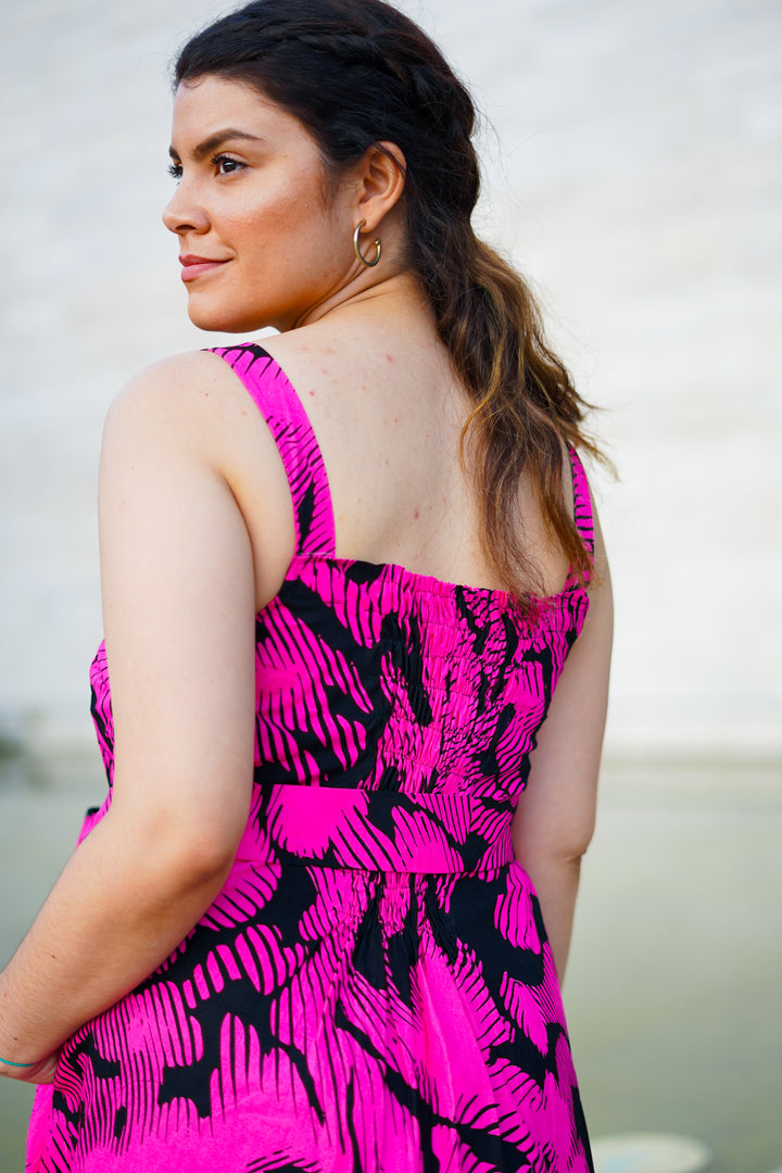 Vestido largo tiritas Kira