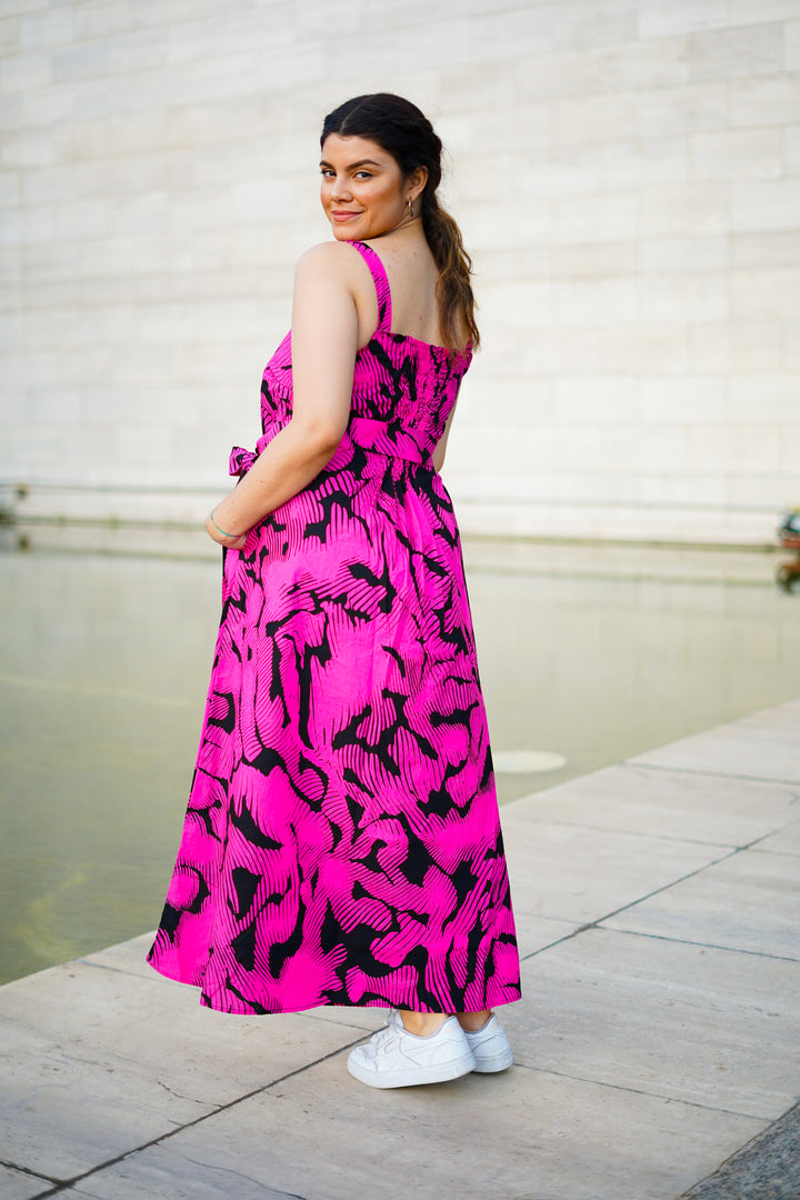 Vestido largo tiritas Kira