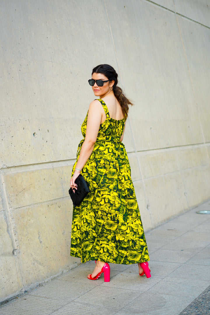 Vestido largo tiritas Kumi