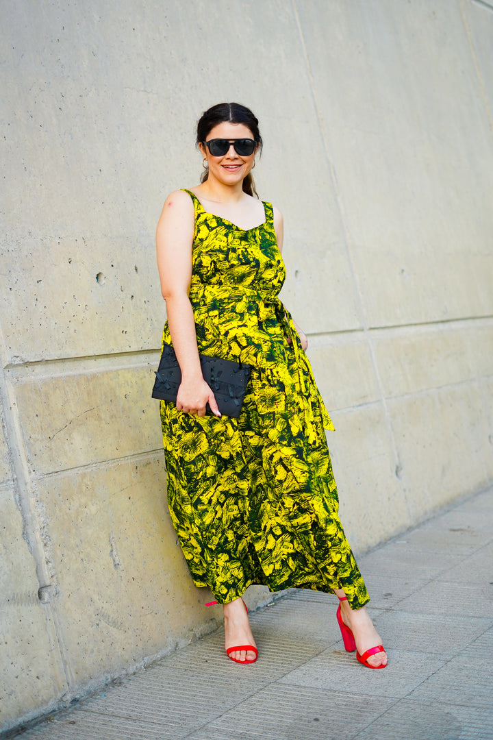 Vestido largo tiritas Kumi