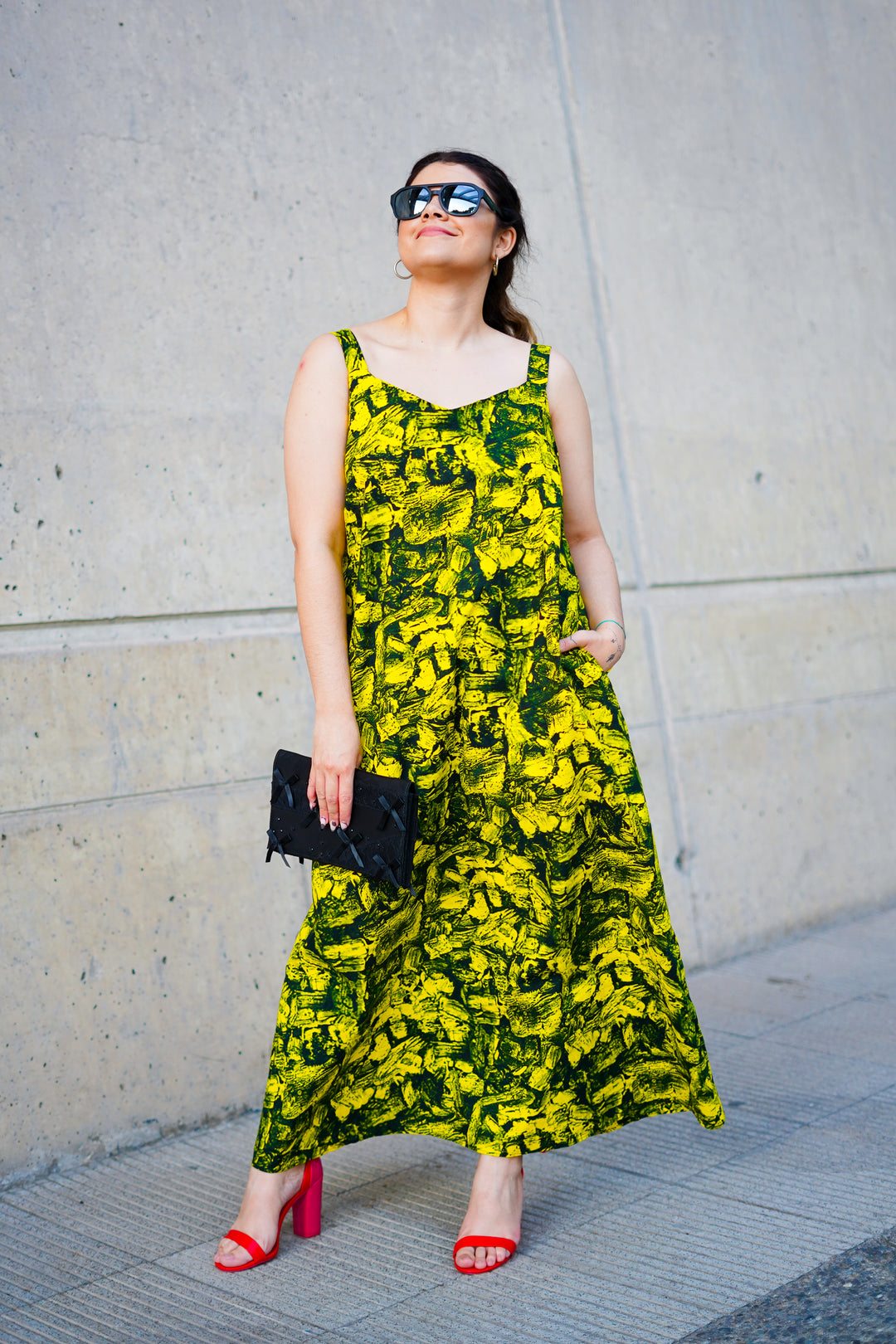 Vestido largo tiritas Kumi