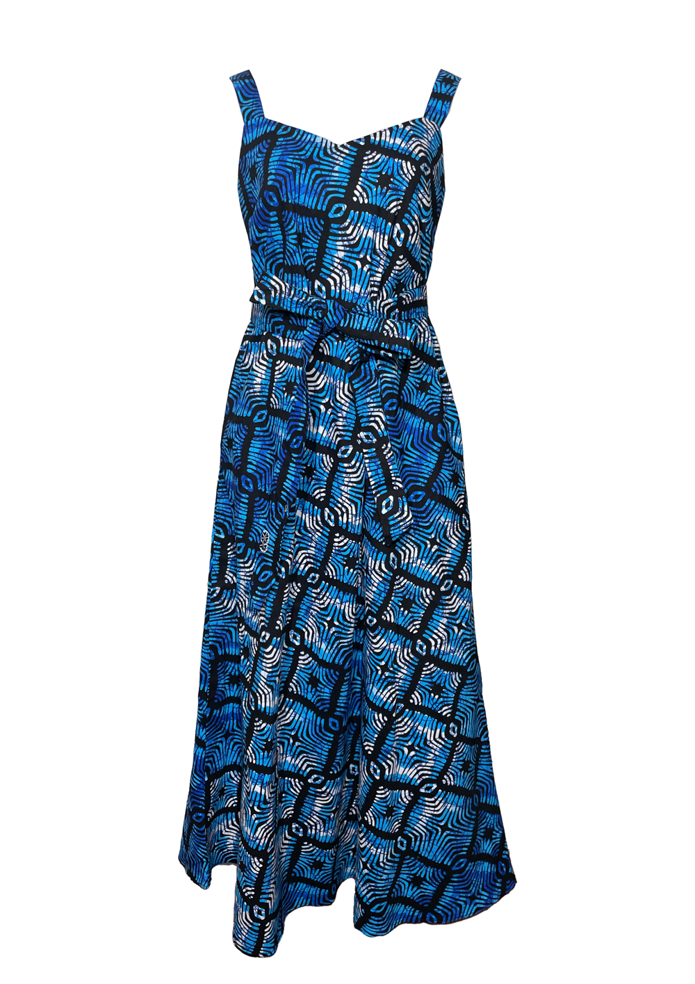 Vestido largo tiritas Bugiri