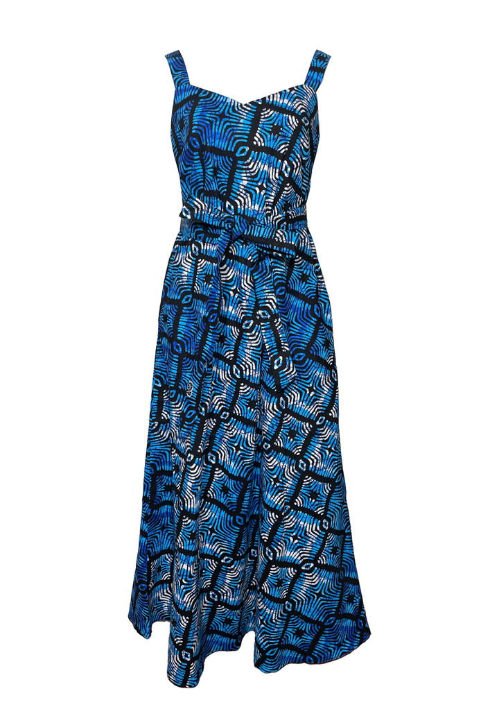 Vestido largo tiritas Bugiri