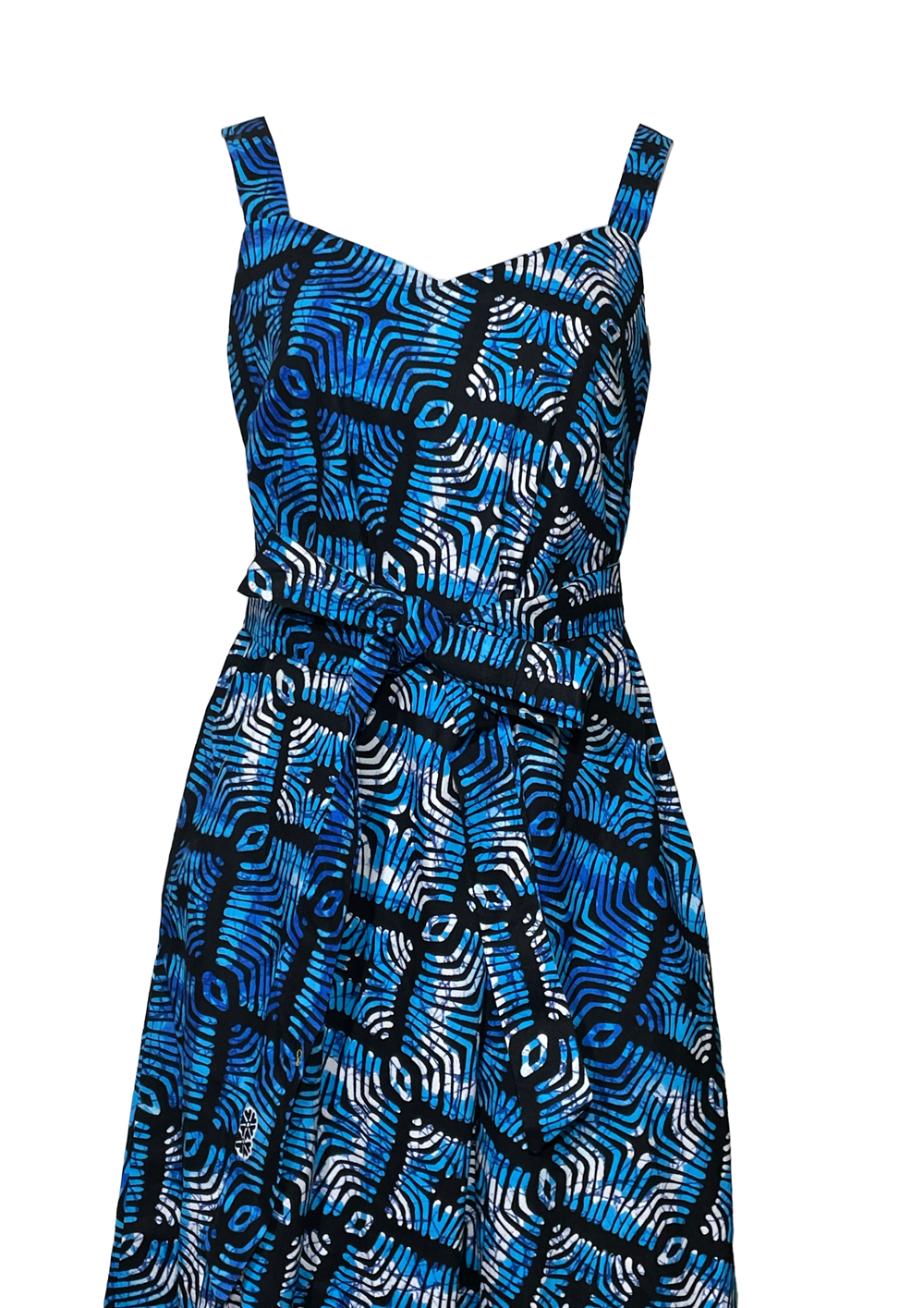 Vestido largo tiritas Bugiri