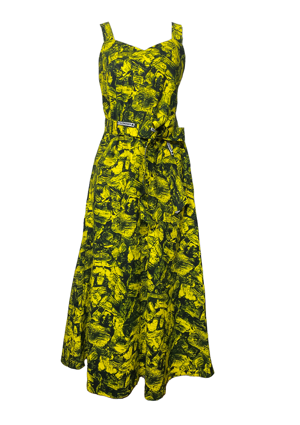 Vestido largo tiritas Kumi