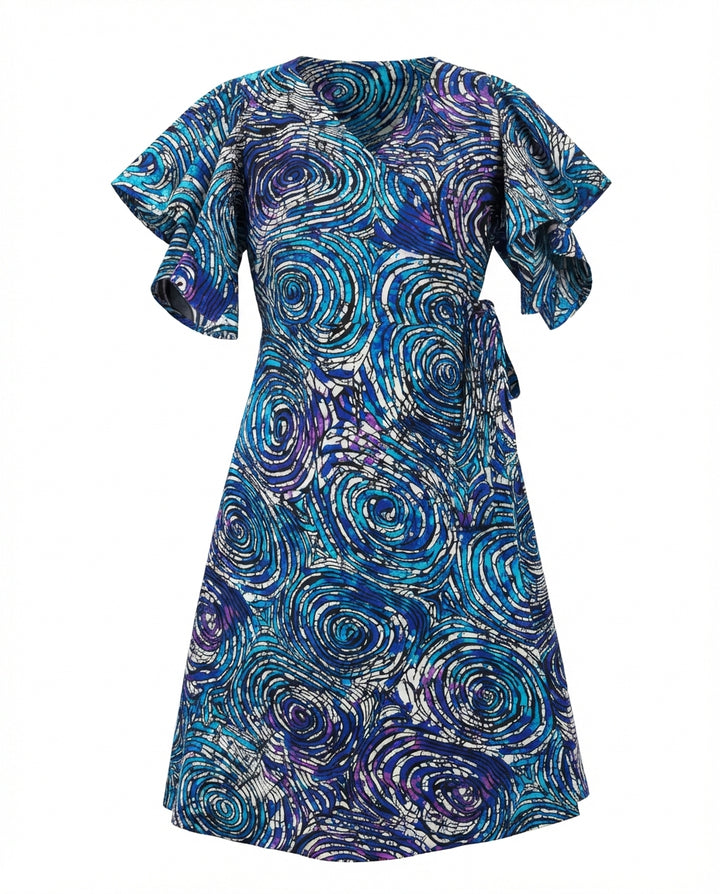 Vestido corto envolvente Iganga