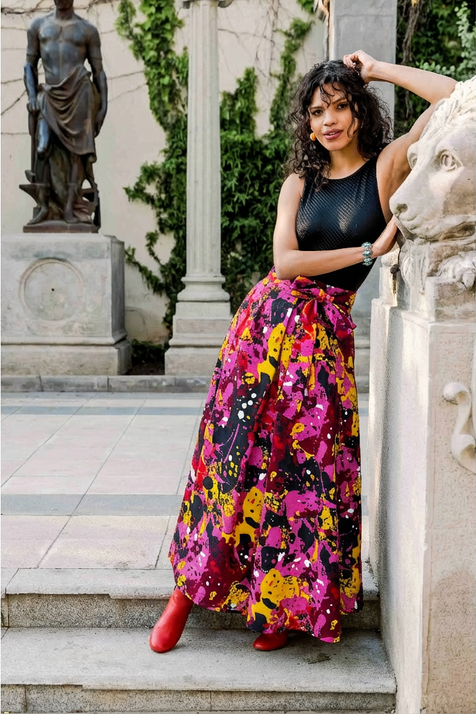 Falda Larga Lazo Pader