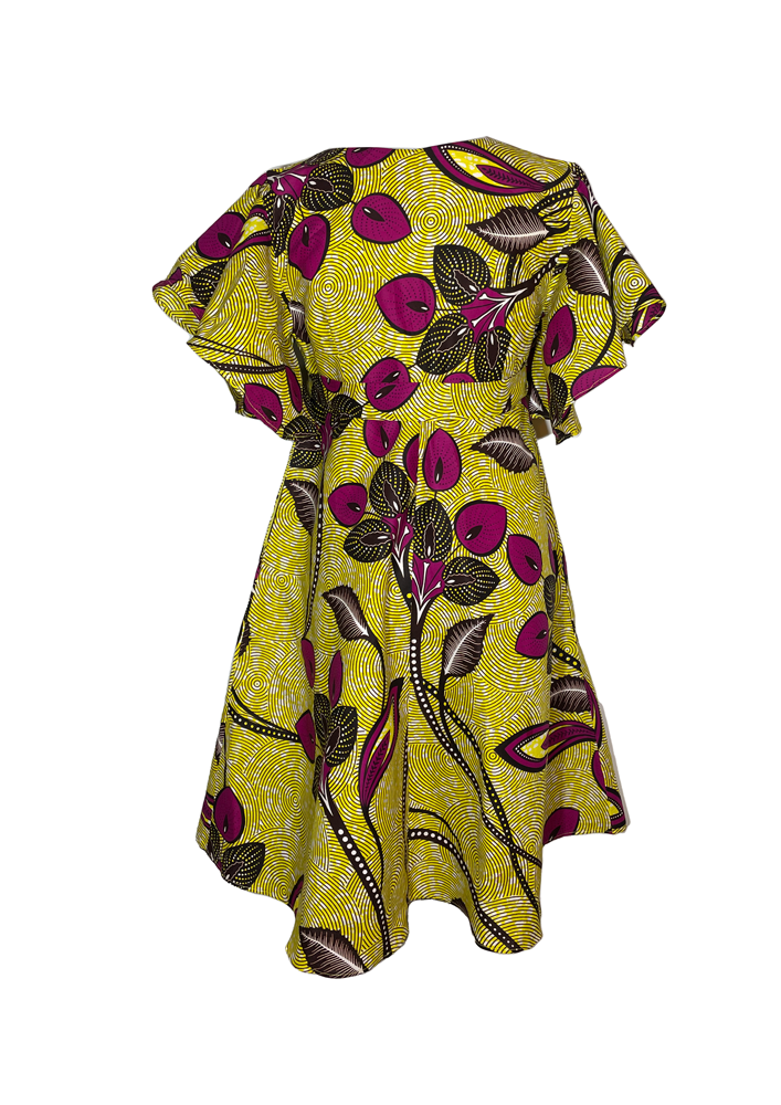 Vestido corto envolvente Wakiso